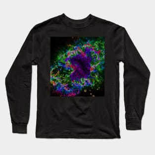 Black Panther Art - Glowing Edges 80 Long Sleeve T-Shirt